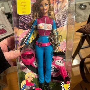 Barbie Racing Champion Doll in Blue and Pink